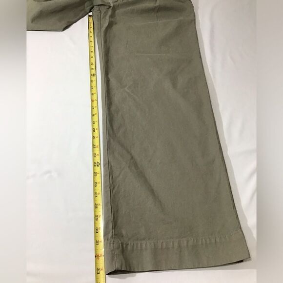 SLVRLAKE Lola Cotton Twill Wide-Leg Pants Size 12 - Picture 12 of 13